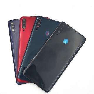Капак батерия за Samsung+стъкло за камера A20s(SM-A207F) Син